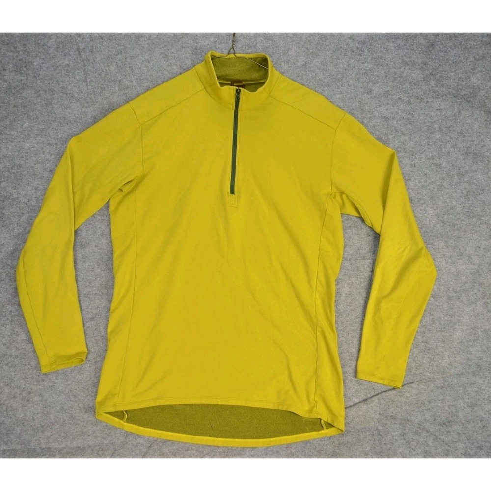 Arc'teryx‎ Pullover Mens Large Yellow Long Sleeve Fleece Half Zip Outdoor Hiking